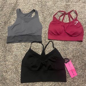 Sports Bra Bundle Gymshark, Betsy Johnson, Zella